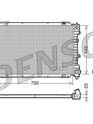 Chladič, chlazení motoru DENSO DRM10087 Výprodej