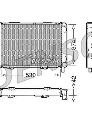Chladič, chlazení motoru DENSO DRM17025 Kup Teď
