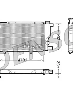 Chladič, chlazení motoru DENSO DRM21013 Oblíbený