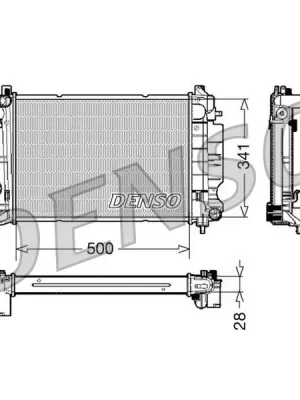 Chladič, chlazení motoru DENSO DRM25011 Zlevněný