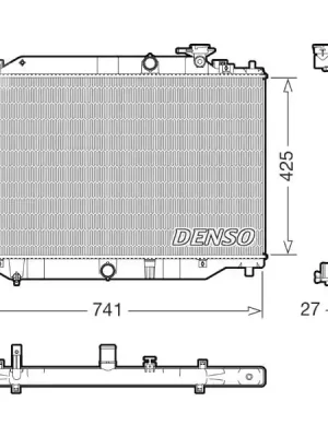 Must-Have Chladič, chlazení motoru DENSO DRM44052