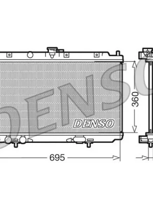 Chladič, chlazení motoru DENSO DRM46012 Dokud Zásoby Vydrží