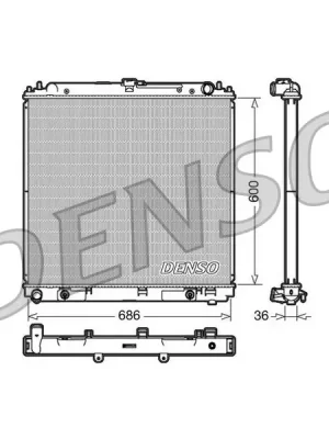 Top Prodej Chladič, chlazení motoru DENSO DRM46032