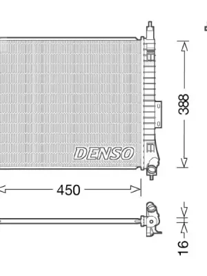 Bezpečná Platba Chladič, chlazení motoru DENSO DRM46054