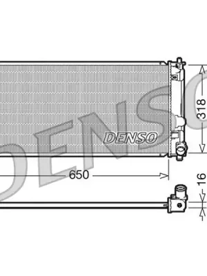 Ověřený Chladič, chlazení motoru DENSO DRM50044