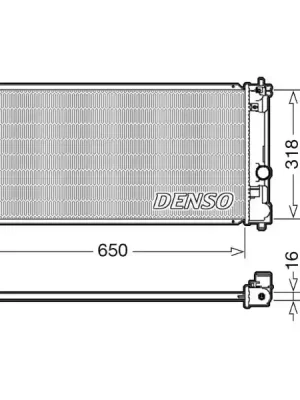 Levný Chladič, chlazení motoru DENSO DRM50081