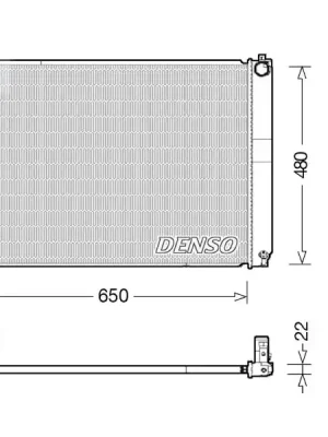 Jen Po Omezenou Doba Chladič, chlazení motoru DENSO DRM51012