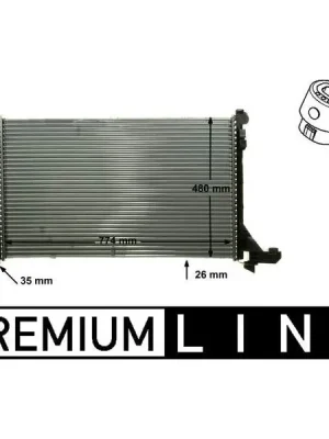 Chladič, chlazení motoru MAHLE CR 866 000P Omezená Nabídka