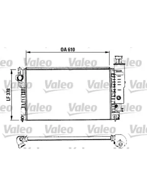 Chladič, chlazení motoru VALEO 730575 Autentický