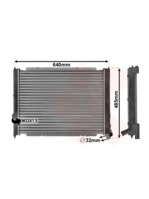 Kup Teď Chladič, chlazení motoru VAN WEZEL 58002034
