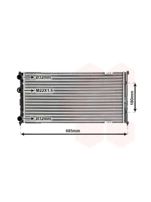 Nejprodávanější Chladič, chlazení motoru VAN WEZEL 58002192