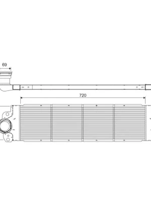 Chladič turba VALEO 818272 Autentický