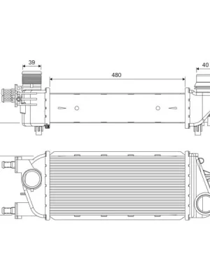 Značkový Chladič turba VALEO 818388