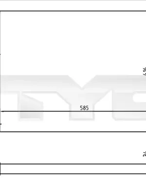 Přímo Od Výrobce Chladič, chlazení motoru TYC 728-0055-R