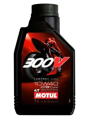 Olej Motul 300V Factory Line Road Racing 4T 10W-40 1L Tovární Cena