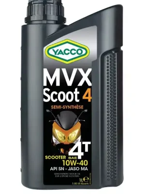 Olej Yacco MVX Scoot 4T 10W-40 1L Doprava Zdarma