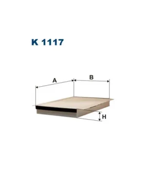 Autentický Filtr, vzduch v interiéru FILTRON K 1117