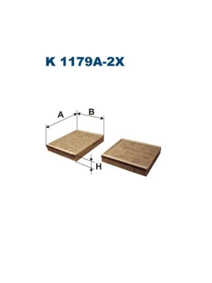 Akční Cena Filtr, vzduch v interiéru FILTRON K 1179A-2x