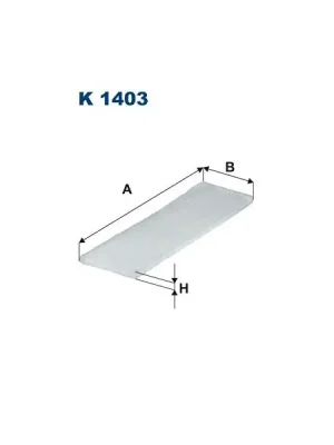 Filtr, vzduch v interiéru FILTRON K 1403 Zlevněný