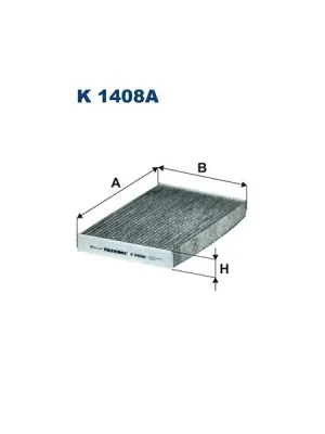 Značkový Filtr, vzduch v interiéru FILTRON K 1408A