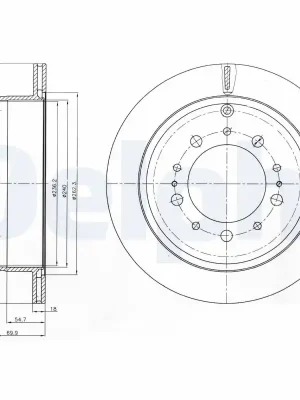 Brzdový kotouč DELPHI BG4275 Vrácení Zdarma