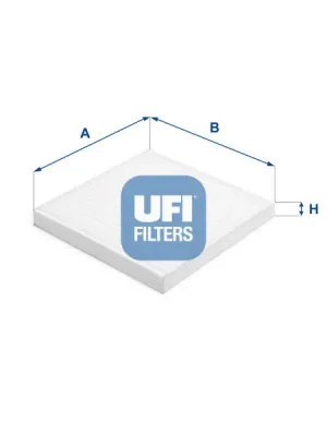 Filtr, vzduch v interiéru UFI 53.384.00 Sleva