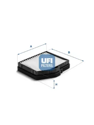 Filtr, vzduch v interiéru UFI 53.407.00 Vysoce Kvalitní