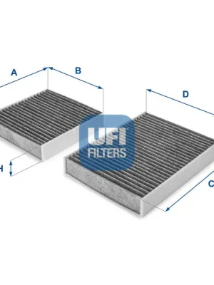 Filtr, vzduch v interiéru UFI 54.164.00 Cenová Bomba