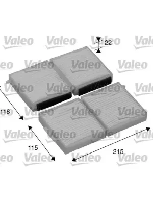 Filtr, vzduch v interiéru VALEO 698891 Autentický
