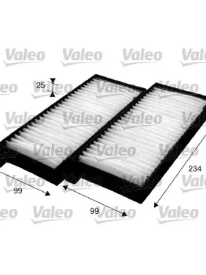 Vrácení Zdarma Filtr, vzduch v interiéru VALEO 715624