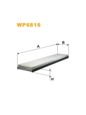 Koupit Online Filtr, vzduch v interiéru WIX FILTERS WP6816