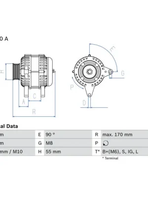 Hit Sezóny generátor BOSCH 0 986 082 770