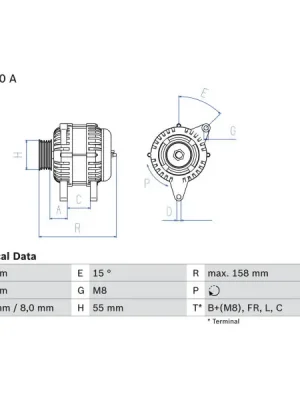 Rychlé Dodání generátor BOSCH 0 986 083 510