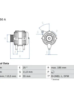 generátor BOSCH 0 986 083 760 Ihned K Objednání