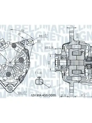 generátor MAGNETI MARELLI 063731725010 Jen Po Omezenou Doba
