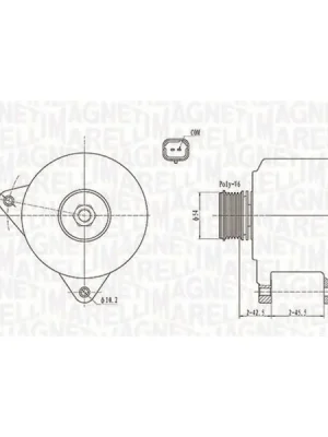 generátor MAGNETI MARELLI 063731914010 Vrácení Zdarma