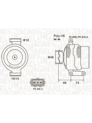 Horká Nabídka generátor MAGNETI MARELLI 063732034010