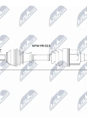 Hnací hřídel NTY NPW-FR-013 Objednat Nyní