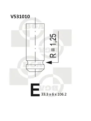 Sací ventil BGA V531010 Objednat Nyní