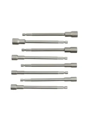 Klíče nástrčné do vrtačky, prodloužené, magnetické, sada 8ks, 6-13mm GEKO Zlevněný