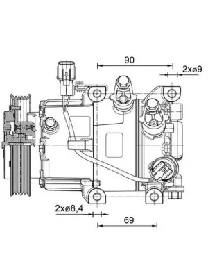 Jen Po Omezenou Doba Kompresor, klimatizace MAHLE ACP 1464 000P
