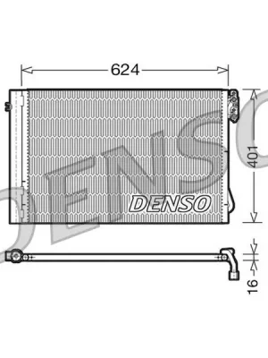 Nakupujte Hned Kondenzátor, klimatizace DENSO DCN05011