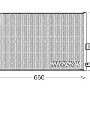 Levný Kondenzátor, klimatizace DENSO DCN05037