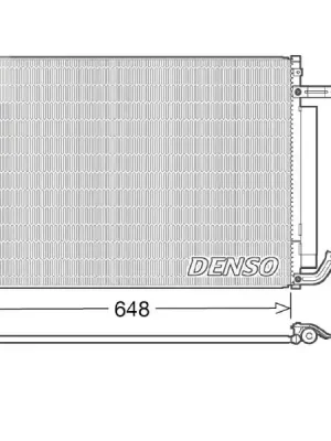 Kondenzátor, klimatizace DENSO DCN06018 Nejprodávanější