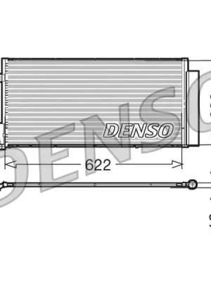 Kondenzátor, klimatizace DENSO DCN09018 Časově Omezené