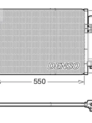 Kondenzátor, klimatizace DENSO DCN10044 Originální
