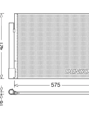 Kondenzátor, klimatizace DENSO DCN20036 Nejlepší Volba