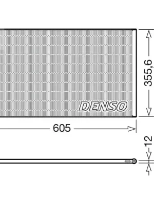 Kondenzátor, klimatizace DENSO DCN23041 Výprodej