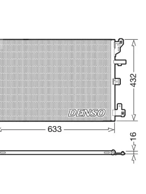 Kondenzátor, klimatizace DENSO DCN33012 Pouze Dnes
