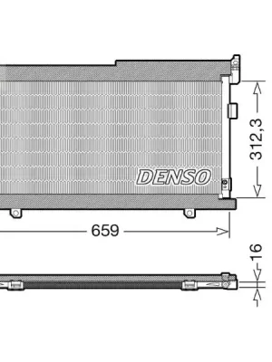 Rychlé Dodání Kondenzátor, klimatizace DENSO DCN36006